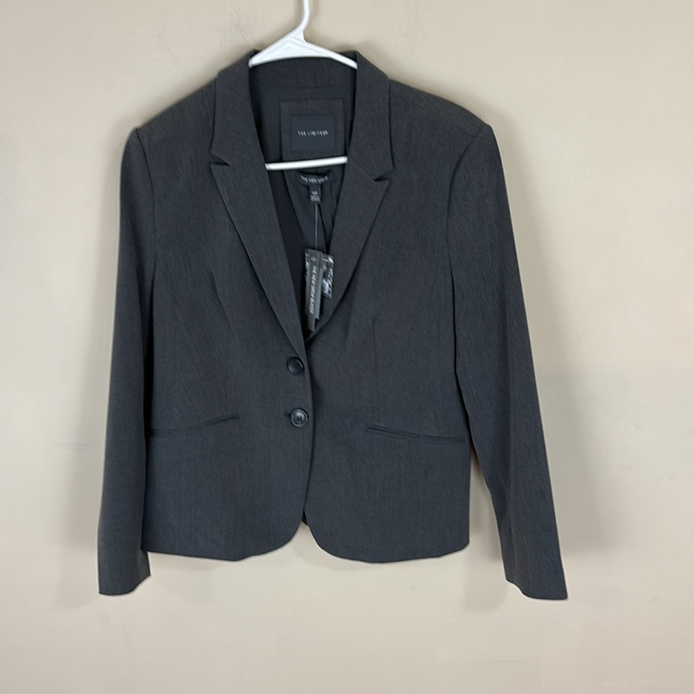 The Limited  The New Drew  Lightweight Gray Blazer Size 12P NWT
